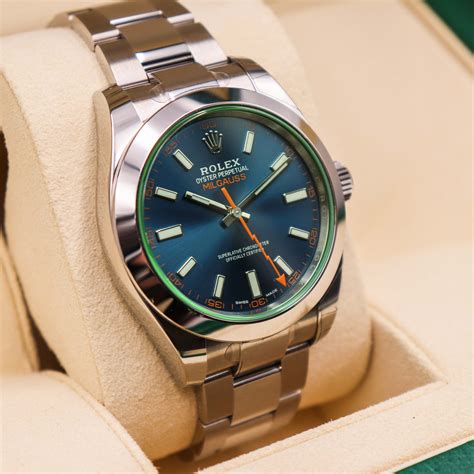 rolex z blue milgauss review|More.